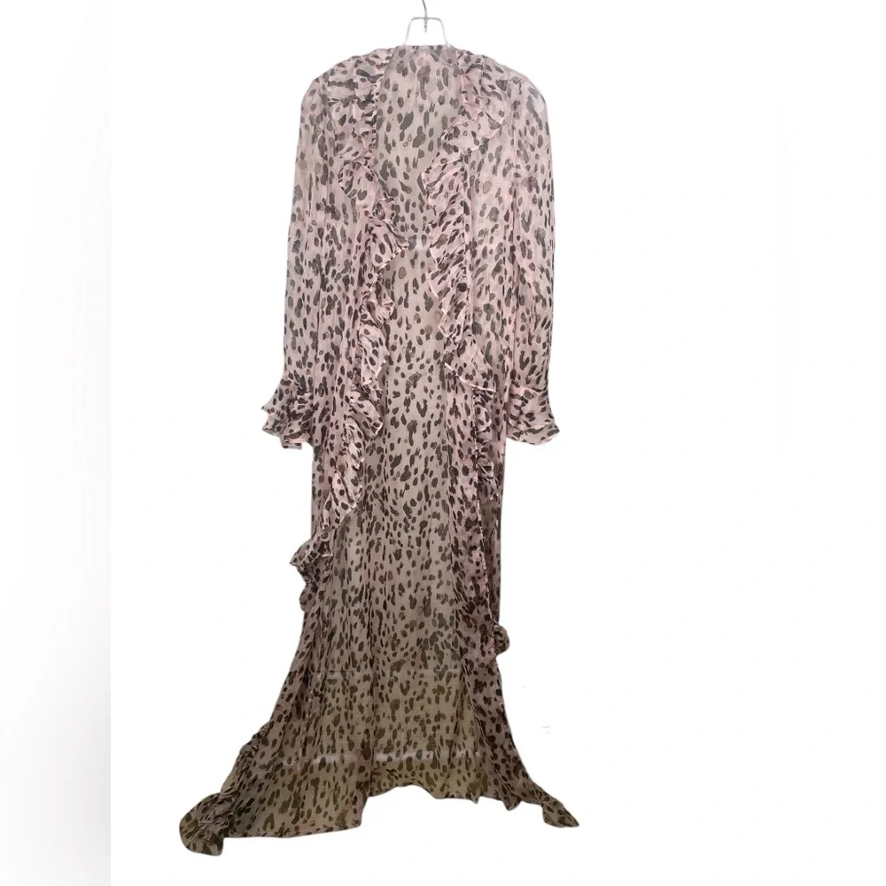 BOHO Animal Print Kimono Size Small - Picture 3 of 4
